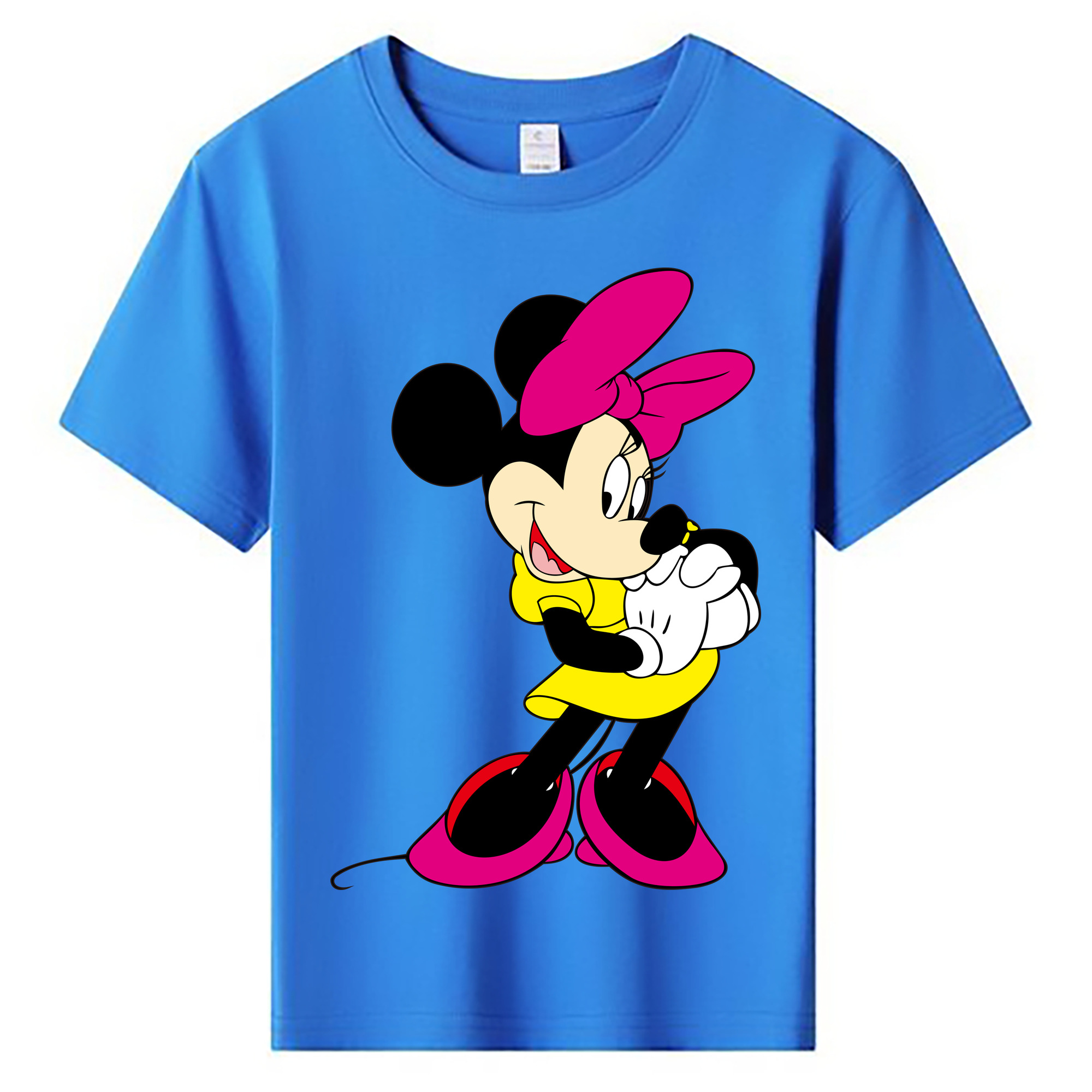 ミッキーマウス Mickey Mouse 綿100％キッズTシャツ（フロントプリント）